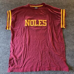 FSU Noles Seminoles "NOLES" Men’s 2XL Athletic Cut Logo Shirt - AS Sports Brand